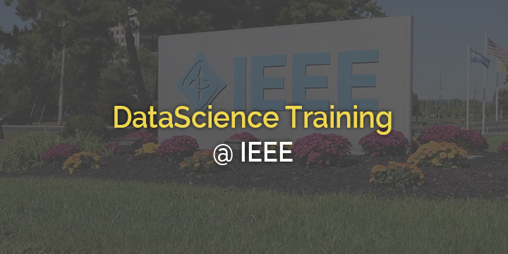 Data Science Training@IEEE